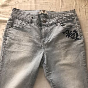 Embroidered jeans